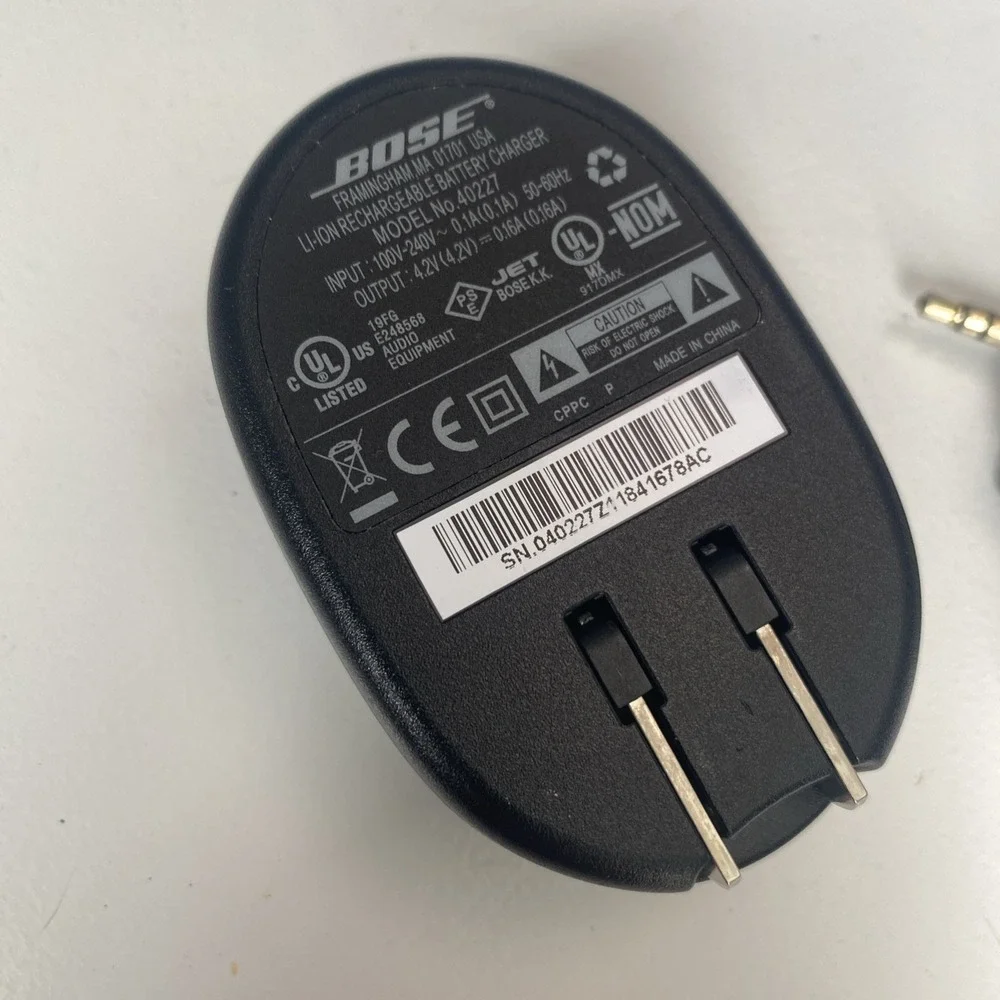 Original Charger For Bose-QuietComfort 3 QC3 Headphones 40227